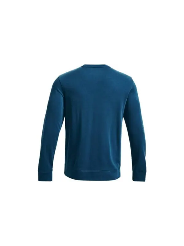 Футболка rival terry long sleeve t-shirt 'blue' Under Armour — изображение 2 из 4, синий