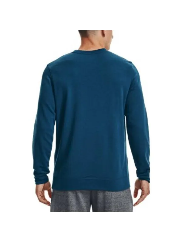 Футболка rival terry long sleeve t-shirt 'blue' Under Armour — изображение 4 из 4, синий