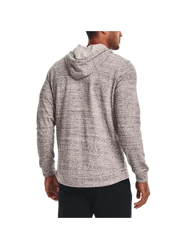 Куртка rival terry hooded jacket 'grey' Under Armour — изображение 4 из 4, серый