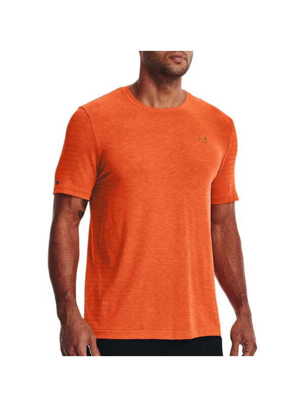 Футболка rush seamless t-shirt 'orange' Under Armour — изображение 3 из 4, оранжевый