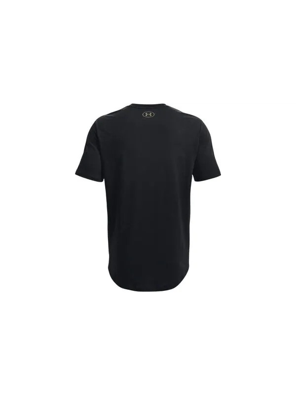 Футболка project rock outworked t-shirt 'black' Under Armour — изображение 2 из 2, черный