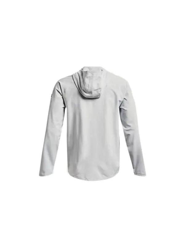 Куртка unstoppable hooded jacket 'light grey' Under Armour — изображение 2 из 4, светлый серый