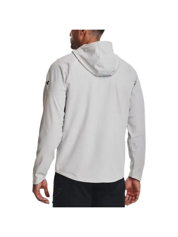 Куртка unstoppable hooded jacket 'light grey' Under Armour — изображение 4 из 4, светлый серый