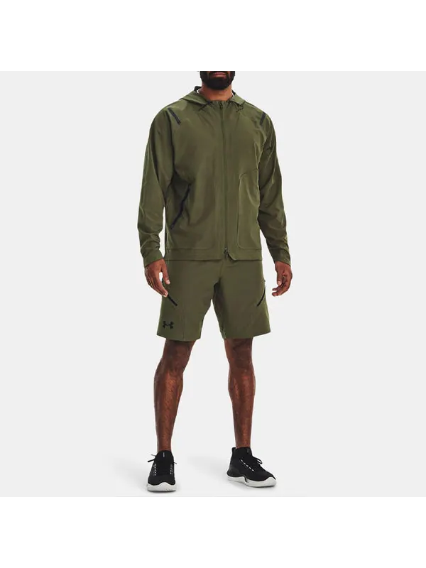 Куртка unstoppable jacket 'army green' Under Armour — изображение 2 из 4, зеленый