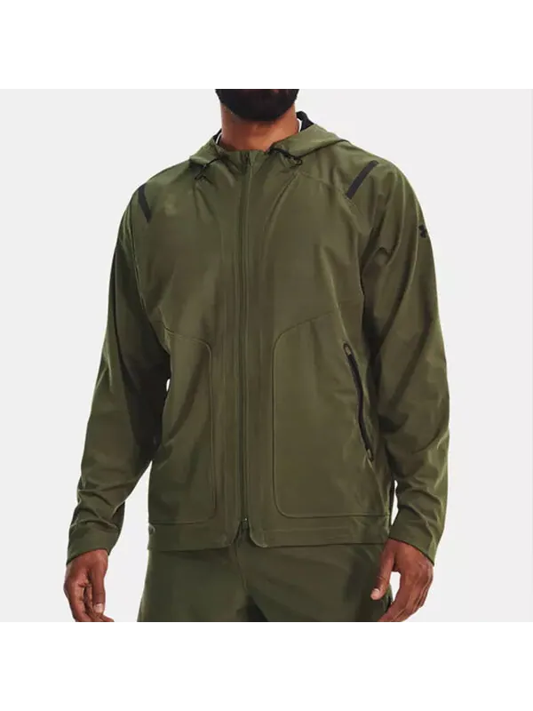 Куртка unstoppable jacket 'army green' Under Armour — изображение 3 из 4, зеленый