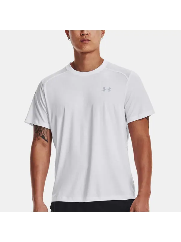 Футболка coolswitch run short sleeve t-shirt 'white' Under Armour — изображение 4 из 4, белый