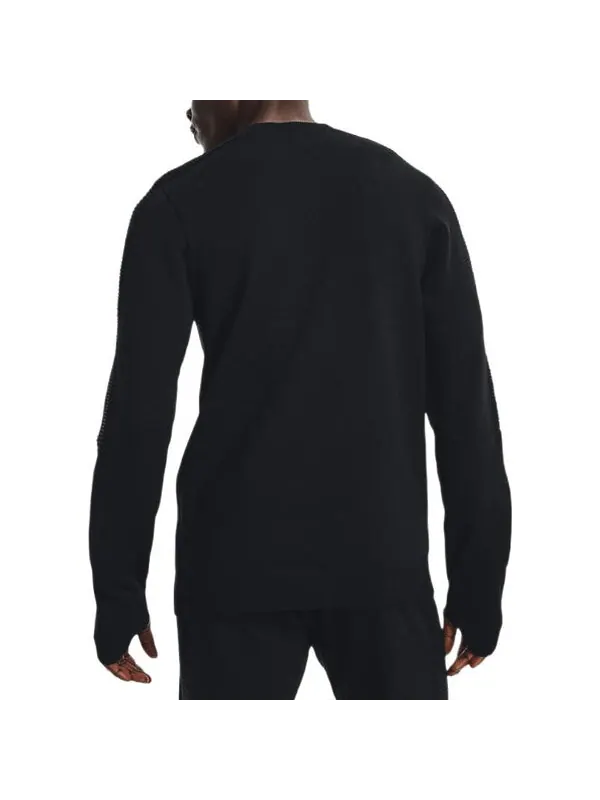 Толстовка intelliknit run sweater 'black' Under Armour — изображение 4 из 4, черный