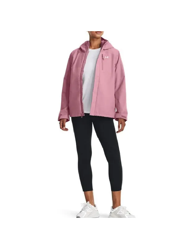 Куртка under armor autumn three-in-one woven hooded jacket 'pink' Under Armour — изображение 3 из 4, розовый