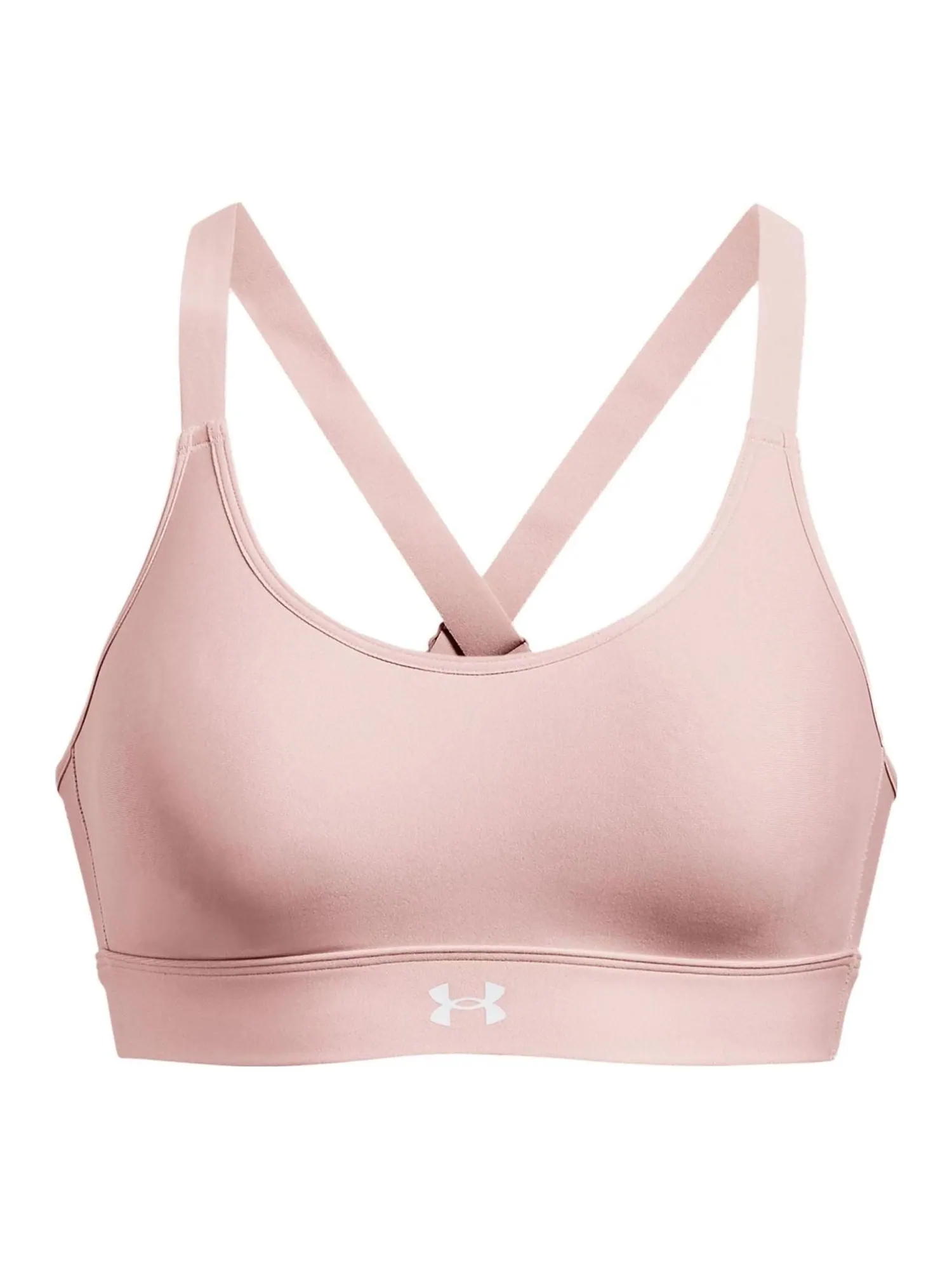 Бюстгальтер (WMNS) Under Armour Continuum Mid Sports Bra 'Light Pink' — изображение 1 из 4, розовый