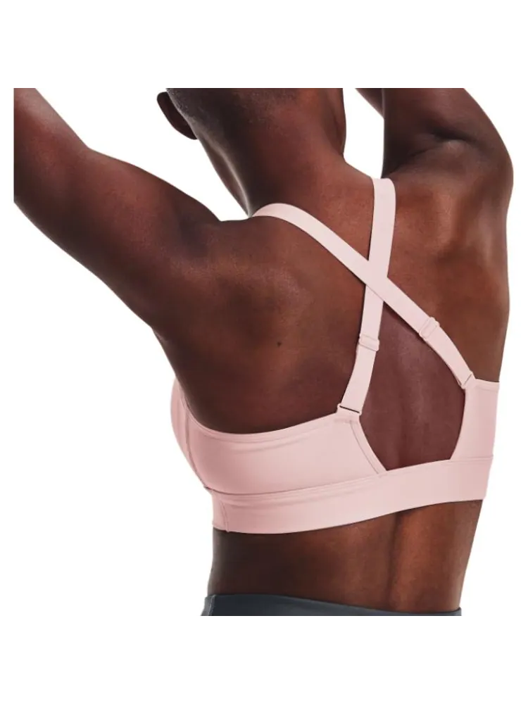 Бюстгальтер (WMNS) Under Armour Continuum Mid Sports Bra 'Light Pink' — изображение 4 из 4, розовый