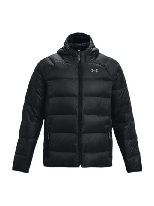 Куртка storm armour down 2.0 fleece jacket 'black' Under Armour — изображение 1 из 4, черный