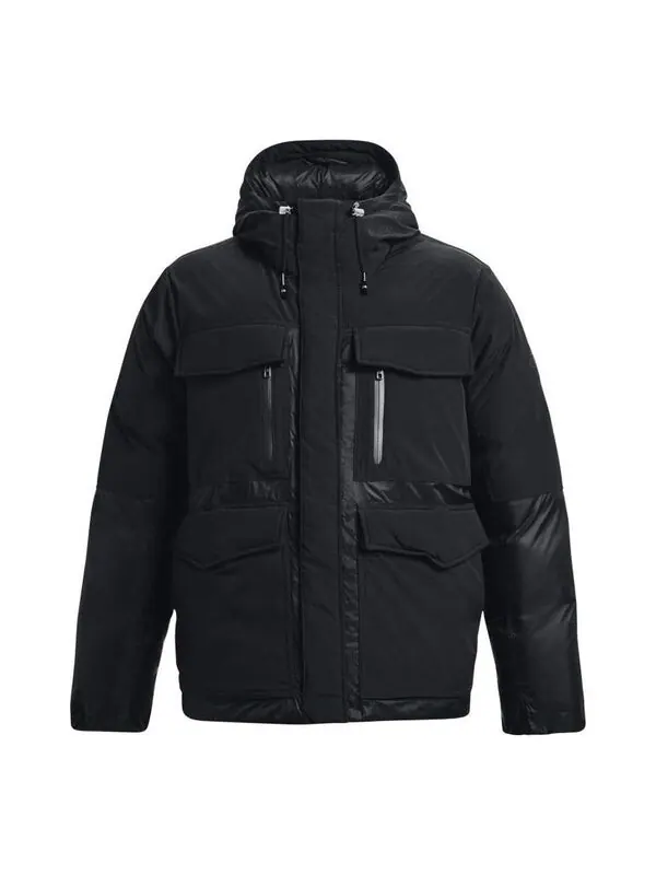 Куртка storm ultimate down jacket 'black' Under Armour — изображение 1 из 3, черный