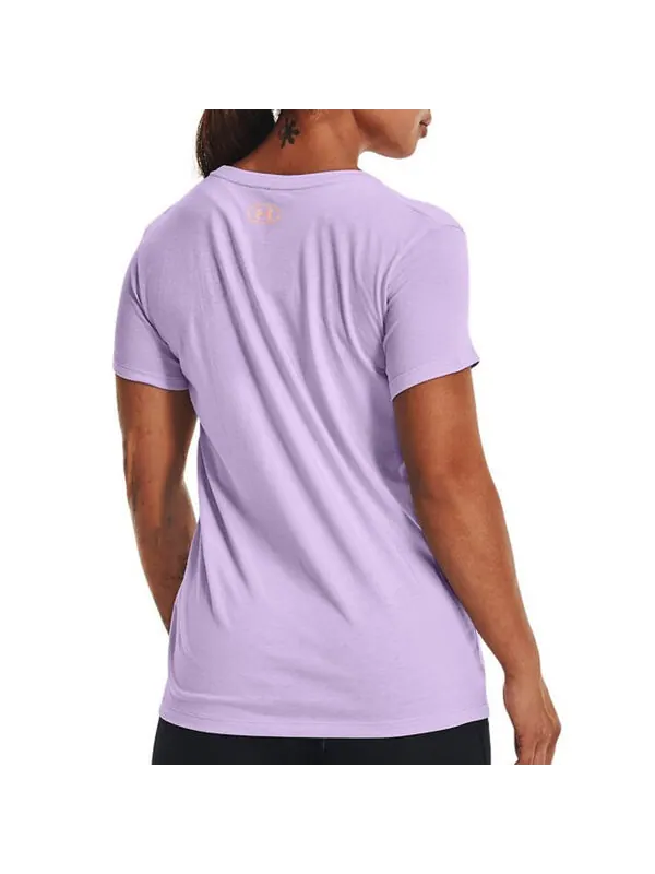 Футболка rise thrive logo t-shirt 'purple' Under Armour — изображение 3 из 3, фиолетовый