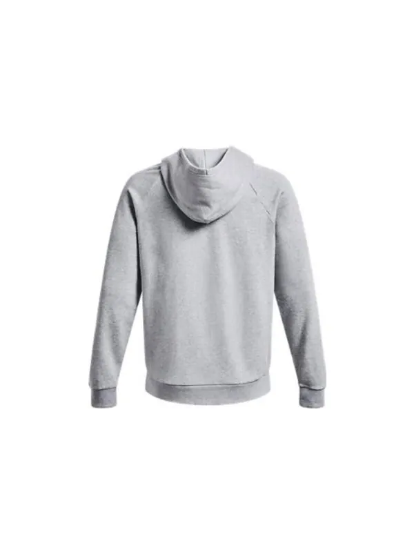 Толстовка rival fleece zip hoodie 'light grey' Under Armour — изображение 2 из 4, светлый серый