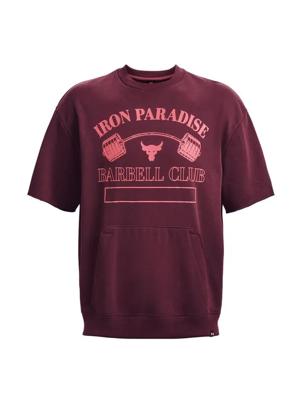 Футболка project rock graphic t-shirt 'cherry pink' Under Armour — изображение 1 из 4, розовый/красный