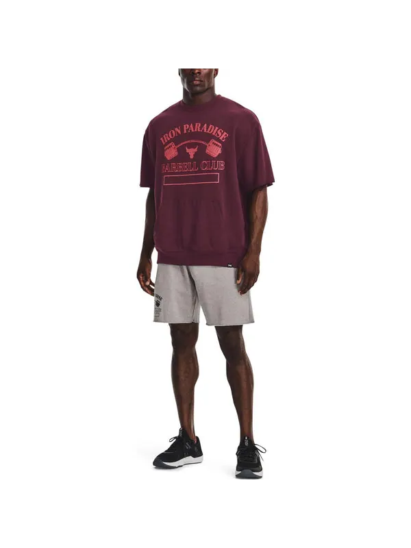 Футболка project rock graphic t-shirt 'cherry pink' Under Armour — изображение 3 из 4, розовый/красный