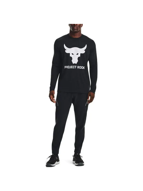 Брюки project rock unstoppable pants 'black' Under Armour — изображение 3 из 4, черный/серый