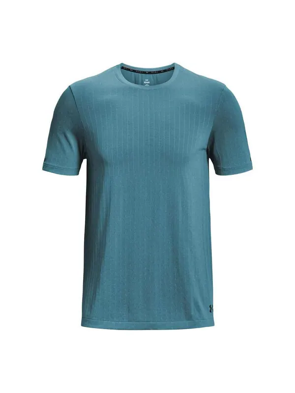 Футболка rush seamless short sleeve t-shirt 'ice blue' Under Armour — изображение 1 из 2, синий