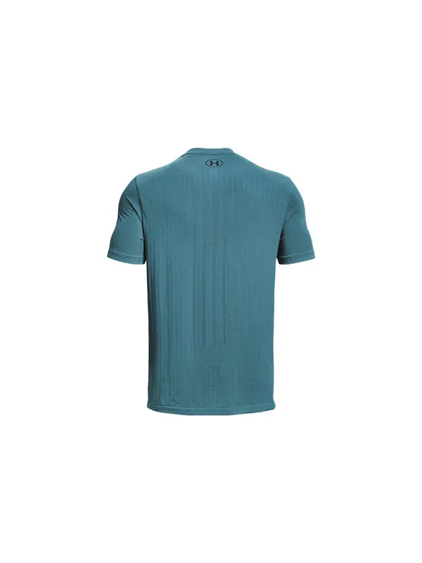 Футболка rush seamless short sleeve t-shirt 'ice blue' Under Armour — изображение 2 из 2, синий
