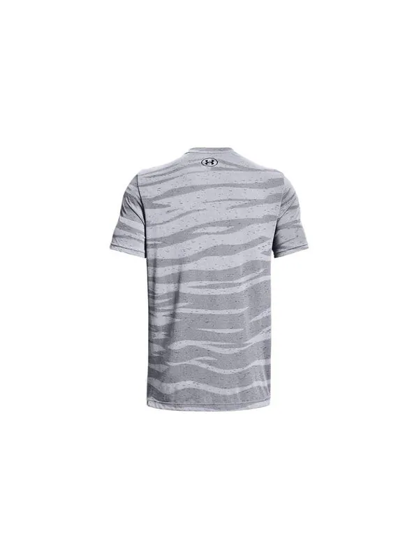 Футболка seamless wave t-shirt 'grey' Under Armour — изображение 2 из 4, серый/черный