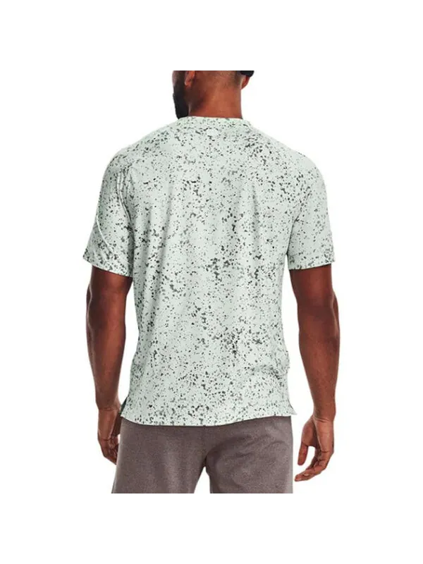 Футболка meridian t-shirt 'light green' Under Armour — изображение 4 из 4, светлый зеленый/черный