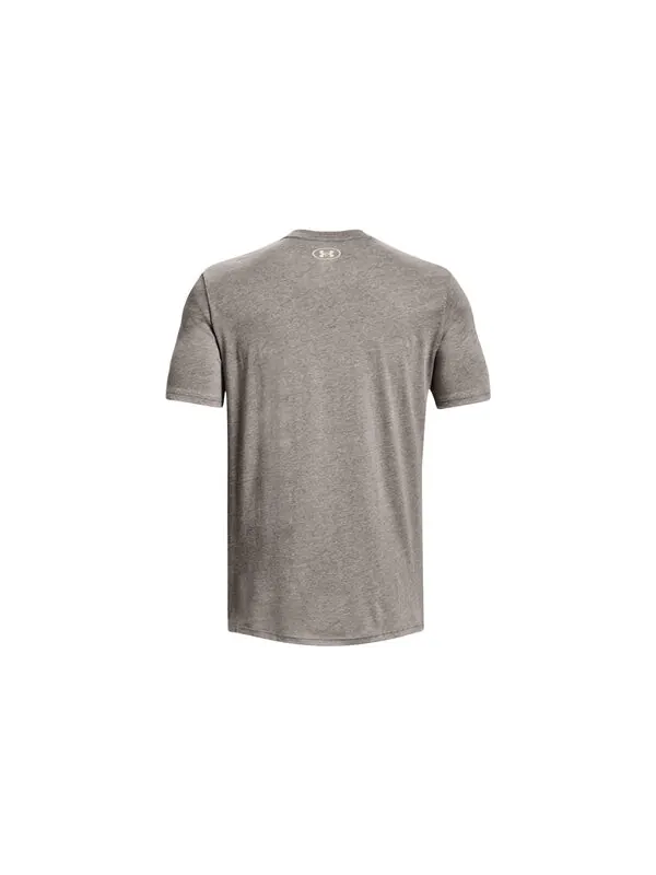 Футболка project rock globe short sleeve t-shirt 'grey' Under Armour — изображение 2 из 4, серый