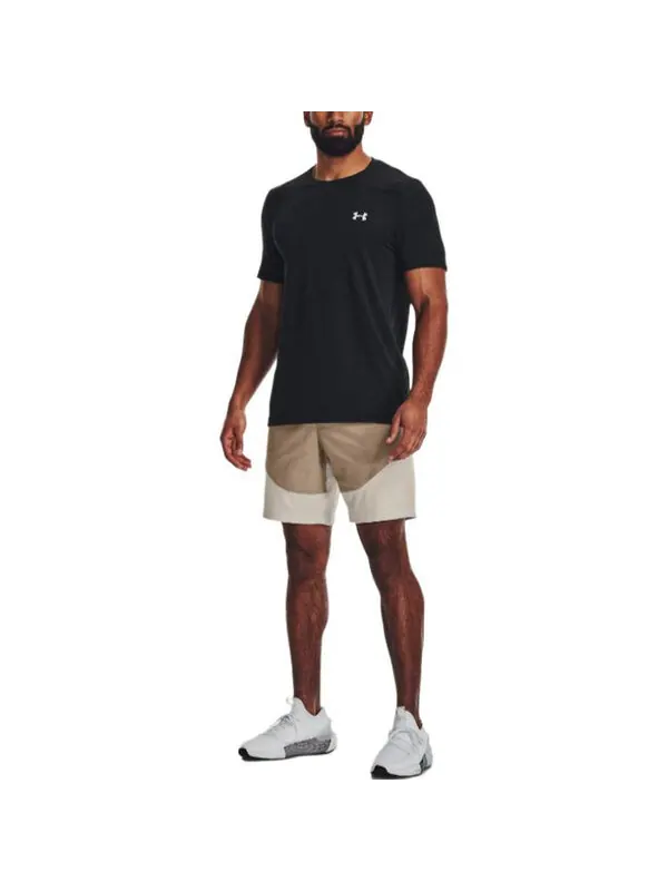 Шорты unstoppable hybrid shorts 'light brown beige' Under Armour — изображение 3 из 4
