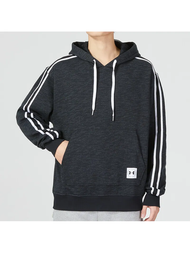 Худи Under Armour UA Essential Fleece Heritage — изображение 3 из 5, черный
