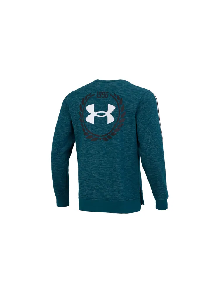 Свитшот Under Armour UA Essential Fleece Heritage — изображение 2 из 5, зеленый