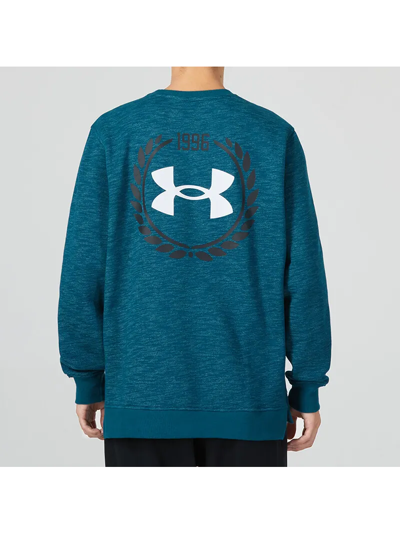 Свитшот Under Armour UA Essential Fleece Heritage — изображение 4 из 5, зеленый