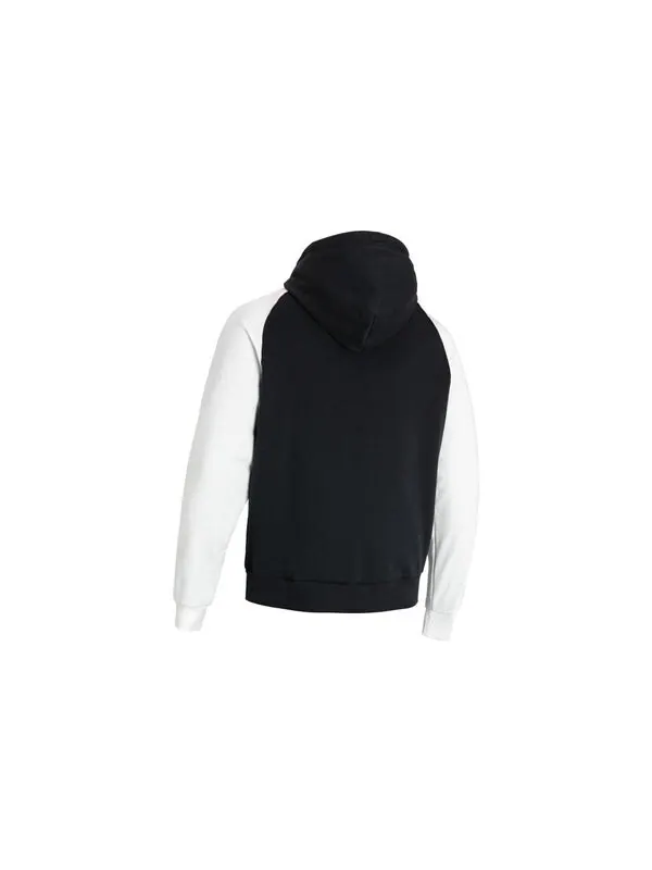 Толстовка rival varsity fleece hoodie 'black white' Under Armour — изображение 2 из 2, черный/белый