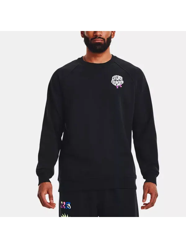 Толстовка logo sweatshirt 'black' Under Armour — изображение 4 из 4, черный
