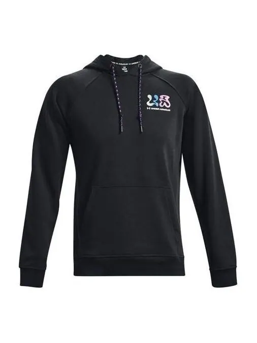 Куртка saco negro hombre elevatd terry hoodie 'black' Under Armour — изображение 1 из 3, черный