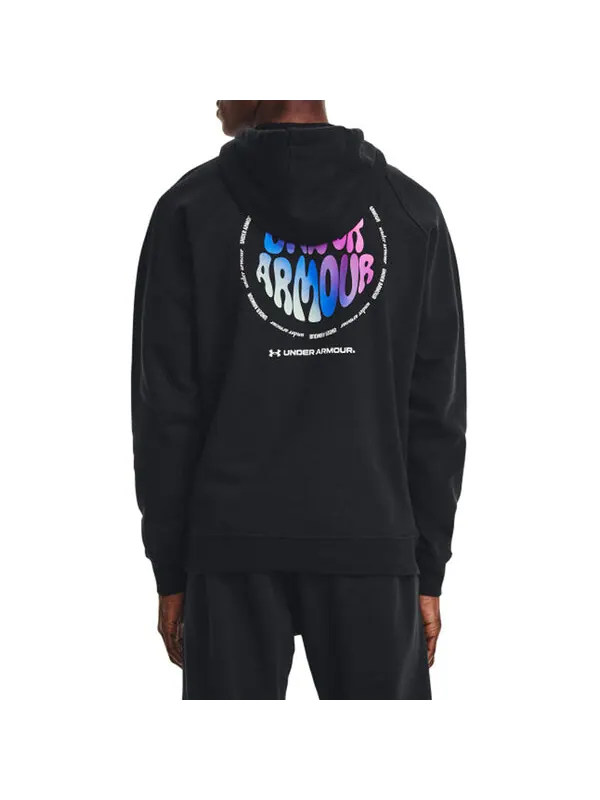 Куртка saco negro hombre elevatd terry hoodie 'black' Under Armour — изображение 3 из 3, черный