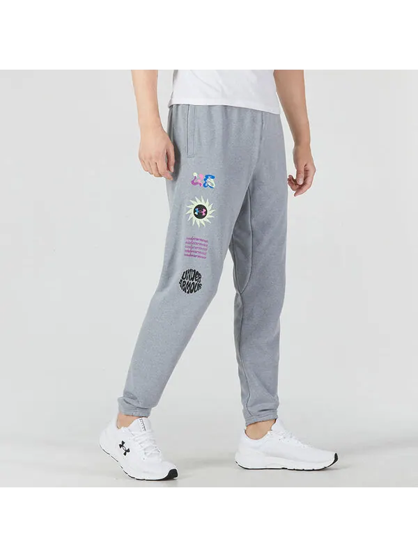 Брюки elevated terry joggers 'grey' Under Armour — изображение 3 из 4, серый