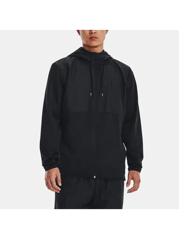 Толстовка fleece storm full-zip hoodie 'black' Under Armour — изображение 3 из 4, черный