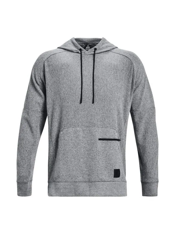 Толстовка ottoman fleece hoodie 'grey' Under Armour — изображение 1 из 4, серый