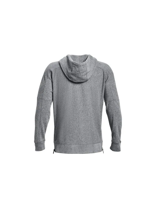Толстовка ottoman fleece hoodie 'grey' Under Armour — изображение 2 из 4, серый