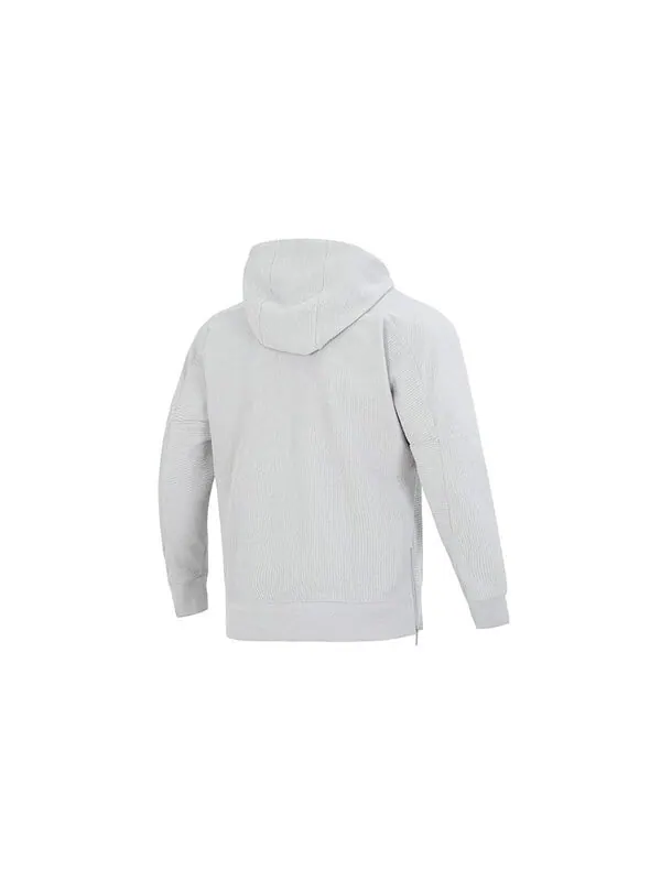 Толстовка ottoman fleece hoodie 'light grey' Under Armour — изображение 2 из 4, светлый серый