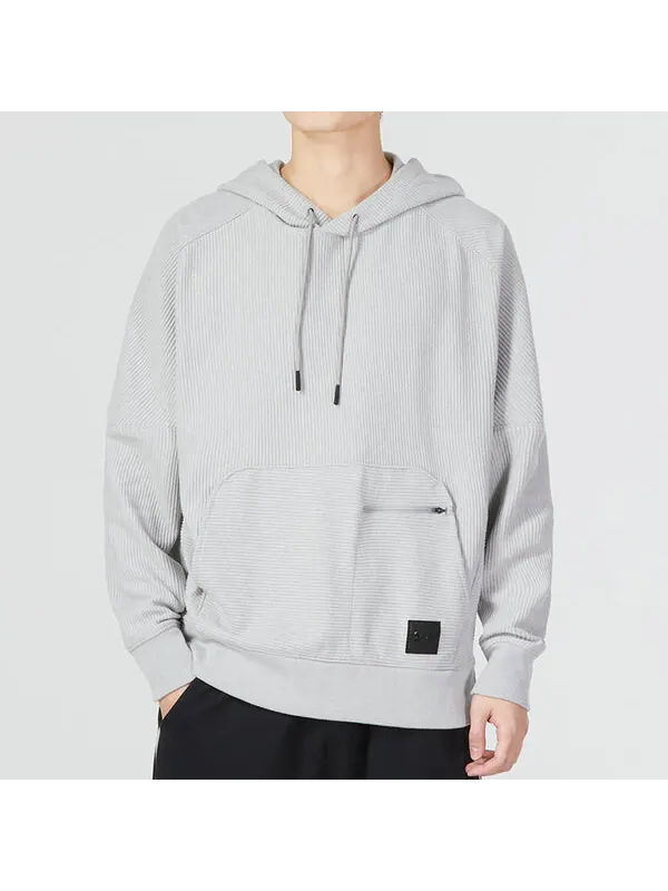 Толстовка ottoman fleece hoodie 'light grey' Under Armour — изображение 3 из 4, светлый серый