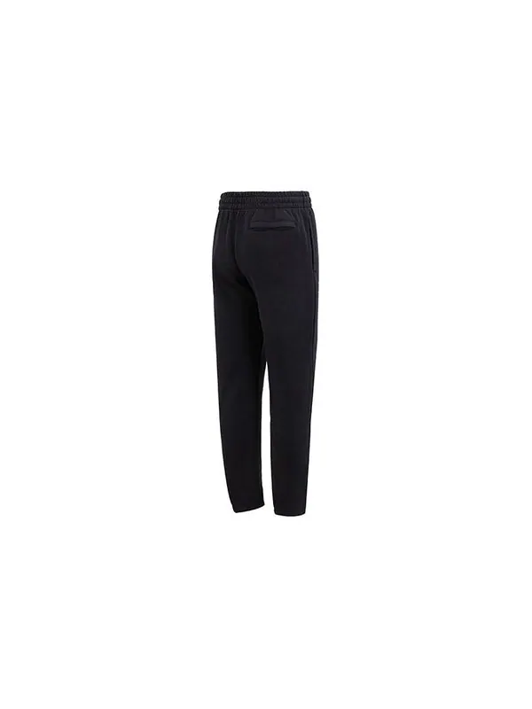 Брюки essential fleece jogger 'black' Under Armour — изображение 2 из 4, черный