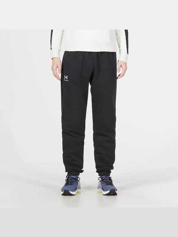 Брюки essential fleece jogger 'black' Under Armour — изображение 3 из 4, черный