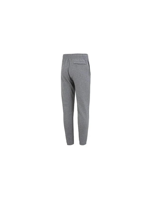 Брюки icon fleece joggers 'pitch grey medium heather' Under Armour — изображение 2 из 2, серый/белый
