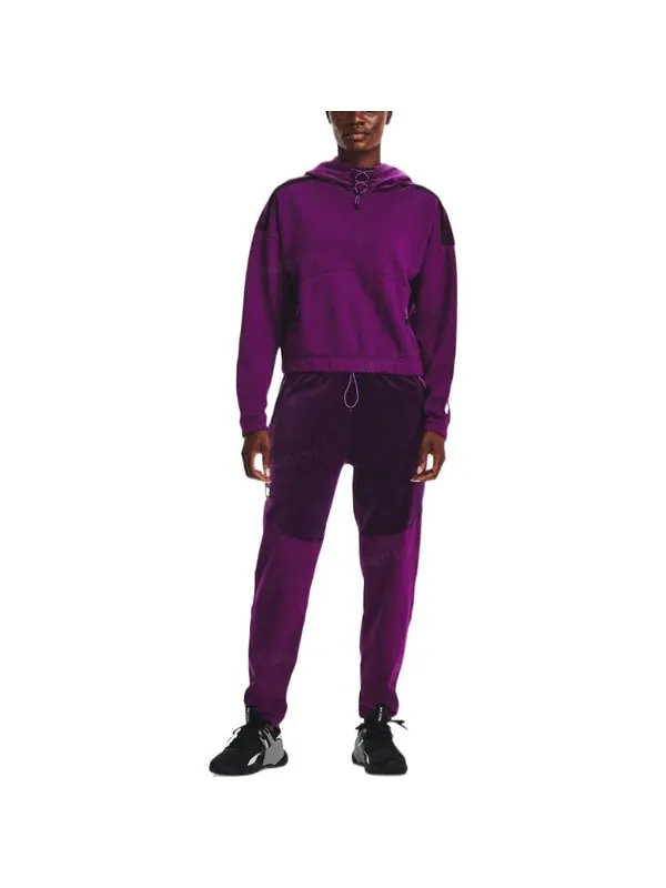 Толстовка journey fleece hoodie 'purple' Under Armour — изображение 3 из 4, фиолетовый