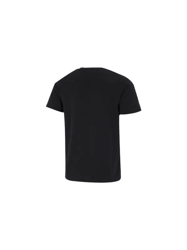 Футболка logo embroidered heavyweight short sleeve t-shirt 'black white' Under Armour — изображение 2 из 4, черный/белый
