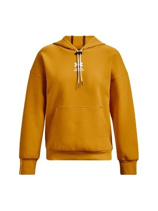 Толстовка summit logo hoodie 'yellow gold' Under Armour — изображение 1 из 2, желтый/золотистый