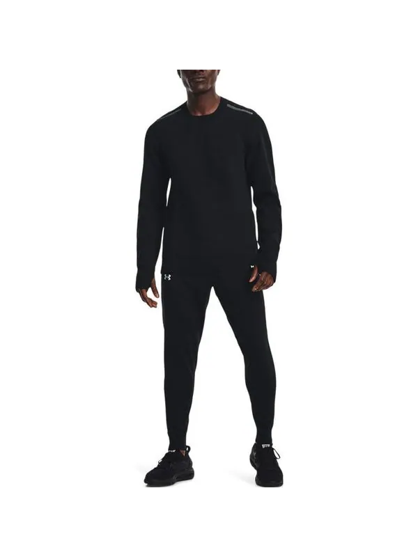 Брюки intelliknit run pants 'black' Under Armour — изображение 3 из 4, черный