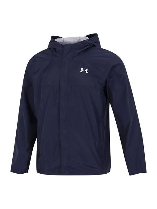 Куртка stormproof cloudstrike 2.0 jacket 'dark blue' Under Armour — изображение 1 из 2, темный синий/белый