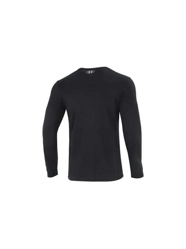 Футболка project rock brahma bull long sleeve t-shirt 'black white' Under Armour — изображение 2 из 2, черный/белый