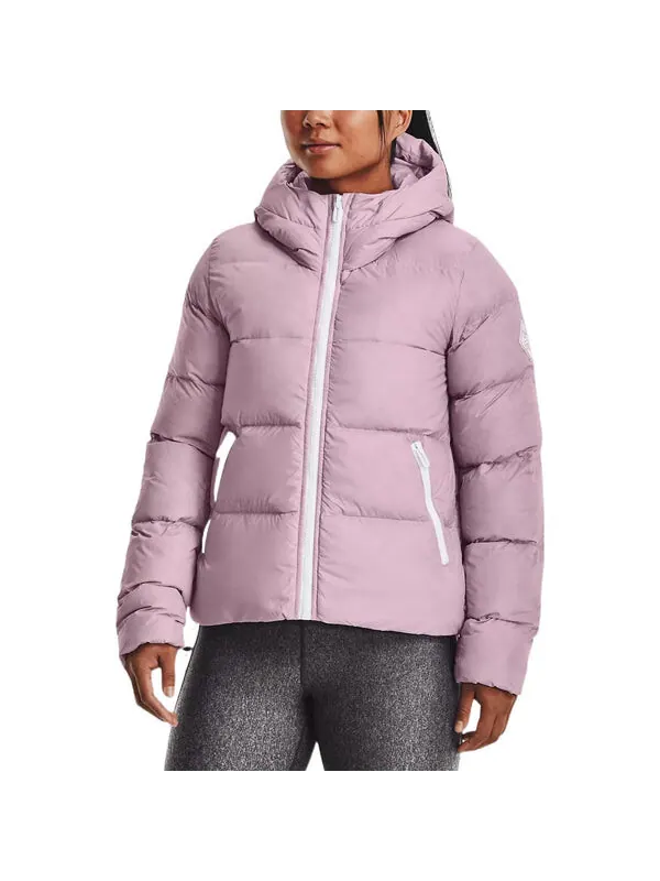 Куртка storm coldgear infrared down jacket 'pink mauve' Under Armour — изображение 3 из 4, розовый